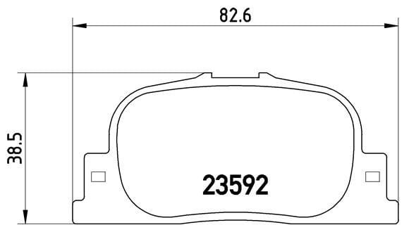 Toyota Camry Arka Fren Balatası BREMBO