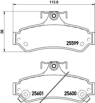 Toyota Camry Arka Disk Fren Balatası VALEO