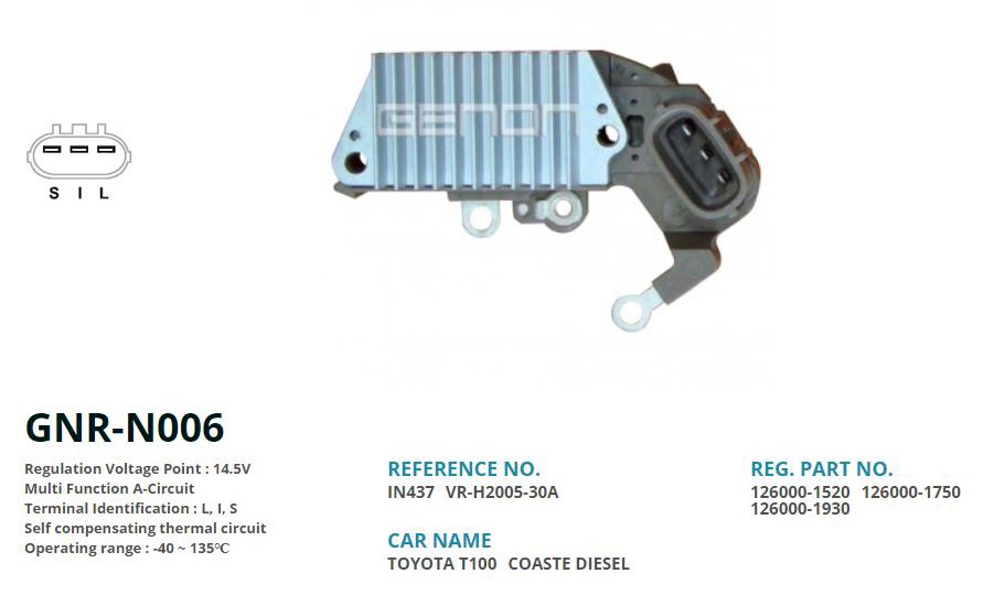 Toyota Camry Land Cruiser 63.5mm Alternatör Konjektörü GENON