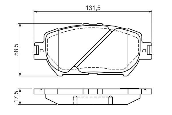 Toyota Camry Ön Disk Balata BOSCH