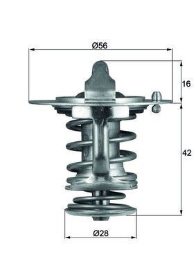 Mitsubishi Canter Pajero Termostat 76C Contalı MAHLE