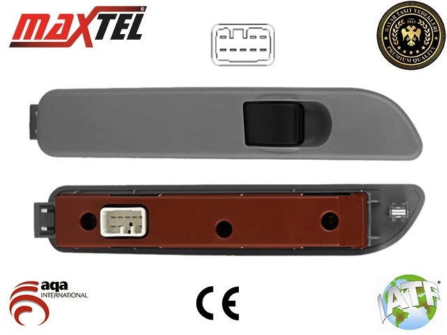 Mitsubishi Canter Cam Kaldırma Anahtarı Sağ 12V 8 Pin (2007>) MAXTEL