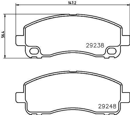 Mitsubishi Canter Arka Disk Fren Balatası VALEO