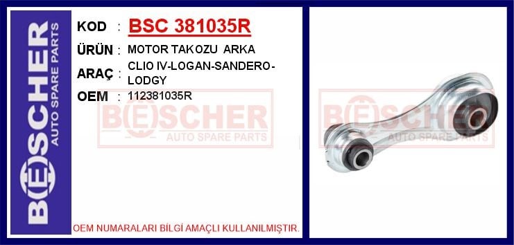 Renault Captur Motor Takozu 0.9 TCE 1.2 TCE 1.5 DCI 1.6 BESCHER