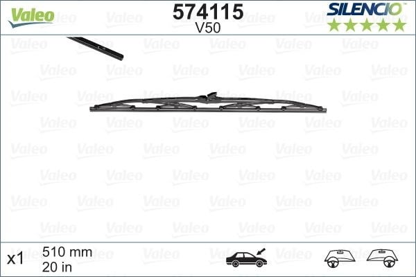 Toyota Carina Corolla Camry Silecek Lastiği 510 mm VALEO
