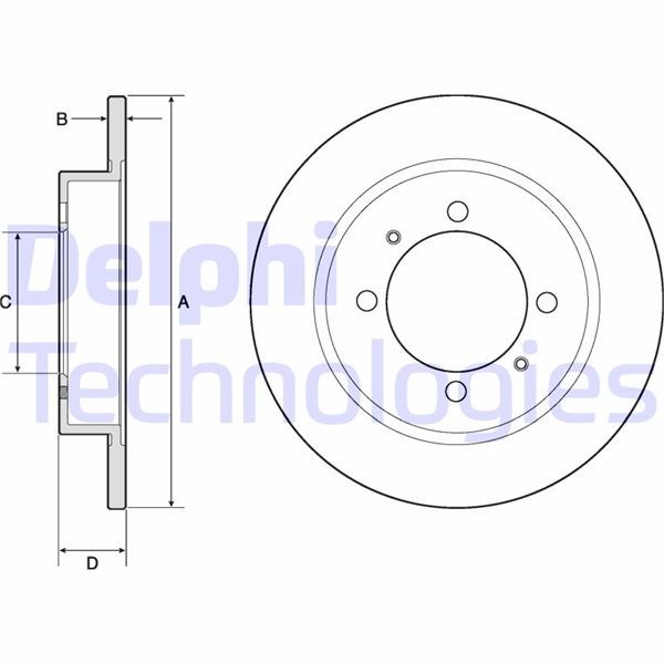 Mitsubishi Carisma Arka Fren Diski Dolu Tip DELPHI