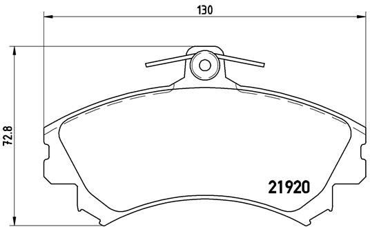 Mitsubishi Carisma Colt Space Star Ön Fren Balatası BREMBO