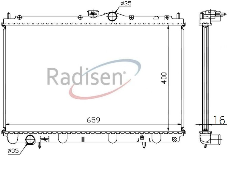 Mitsubishi Carisma Radyatör 1.6i 16V-1.8i 16V MT RADISEN