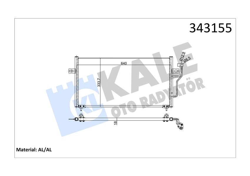 Mitsubishi Carisma Klima Kondenseri KALE-RADYATOR