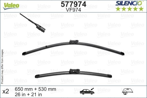 Porsche Cayenne Silecek Süpürgesi 530 475 mm VALEO