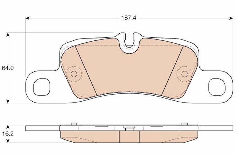 Porsche Cayenne Arka Disk Fren Balatası TRW