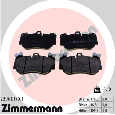 Porsche Cayenne Ön Balata 19 Tekerlek İçin ZIMMERMANN