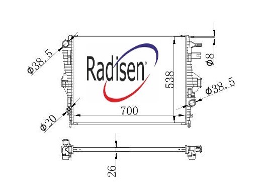 Porsche Cayenne Radyatör RADISEN