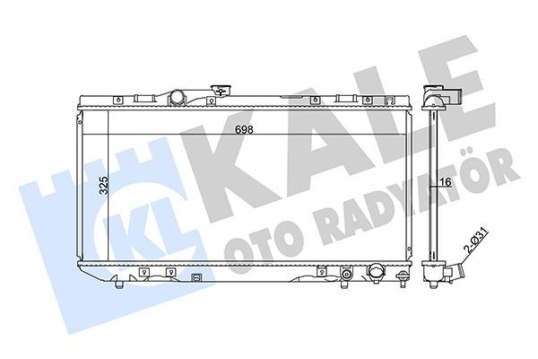 Toyota Celica Radyatör 2.0 16V 89-93 KALE-RADYATOR
