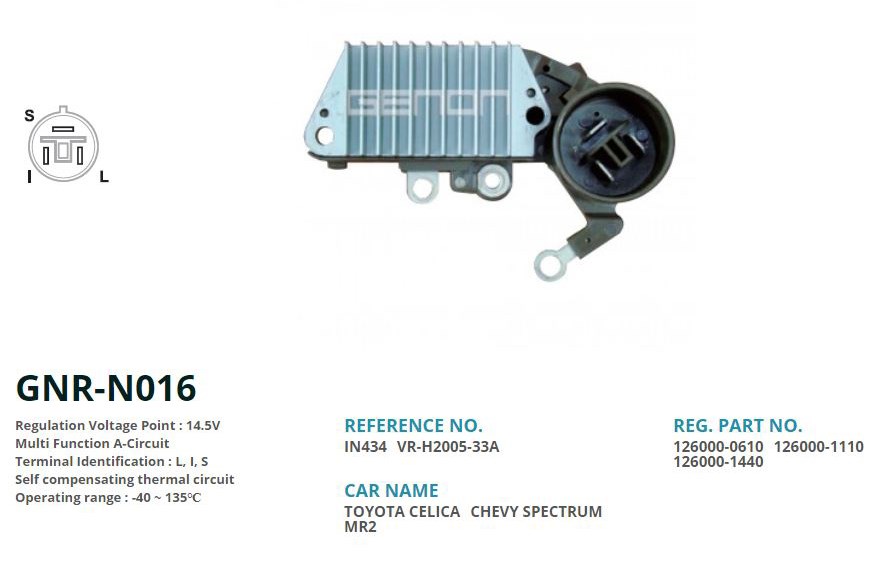Toyota Celica 100 Amp Alternatör Konjektörü GENON