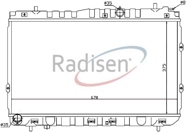 Kia Cerato 04- 1.5 CRDI Dizel Radyatör RADISEN