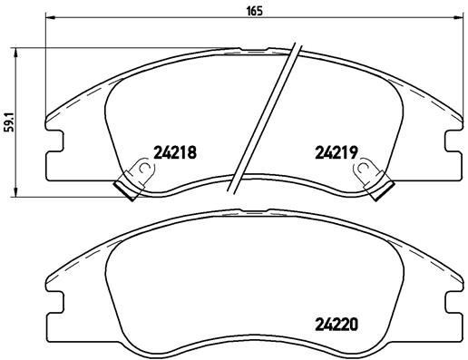 Kia Cerato Ön Fren Balatası 2.0L D4EA Dizel / 1.6L G4EE Benzinli BREMBO