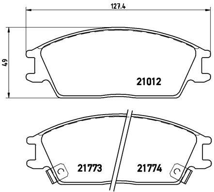 Kia Cerato Arka Fren Balatası / Hyundai Elantra / Nissan Maxima III Low-Met BREMBO