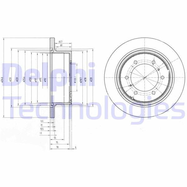 Mitsubishi Challenger Arka Fren Diski Deliksiz DELPHI