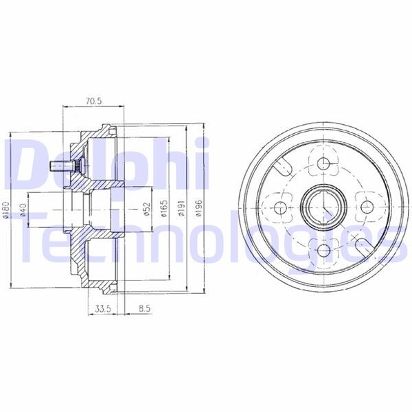 Daihatsu Charade Cuore Arka Fren Kampanası DELPHI