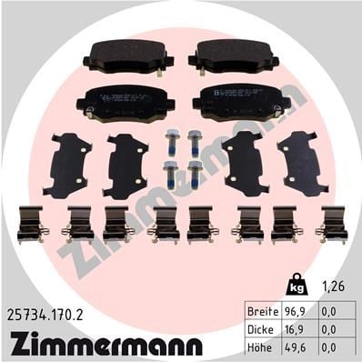 Jeep Cherokee Arka Fren Balatası ZIMMERMANN
