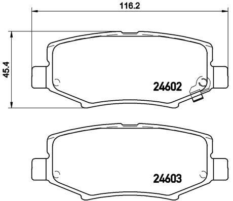 Nitro 2007- Cherokee 2007-2011 Arka Balata BREMBO