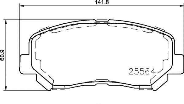 Jeep Cherokee Ön Disk Fren Balatası BREMBO