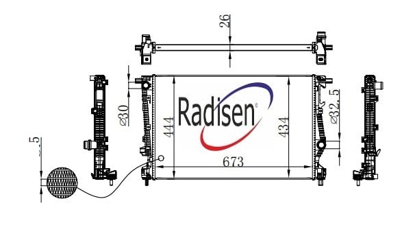 Jeep Cherokee Radyatör RADISEN