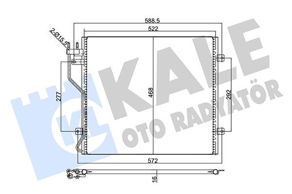 Jeep Cherokee Klima Radyatörü KALE-RADYATOR