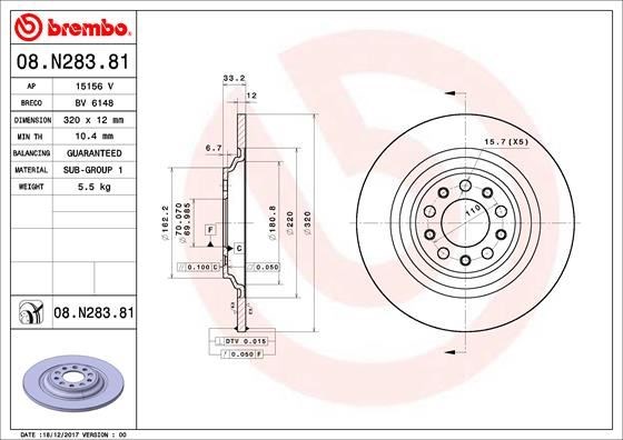 Jeep Cherokee Arka Fren Diski BREMBO