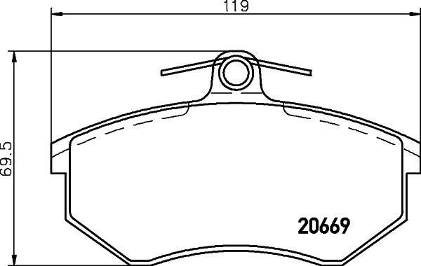 Chery Ön Fren Balatası Low-Met BREMBO