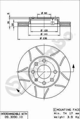 Chevrolet Ön Fren Diski Max BREMBO
