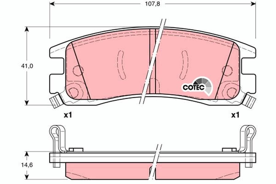 Buick Park Avenue Arka Aks Disk Balatası TRW