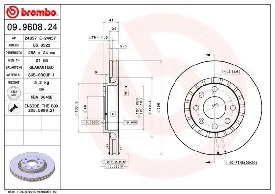 Chevrolet Ön Fren Diski Standart BREMBO