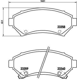 Chevrolet Caprice Impala Trans Sport Venture Ön Disk Fren Balatası BREMBO