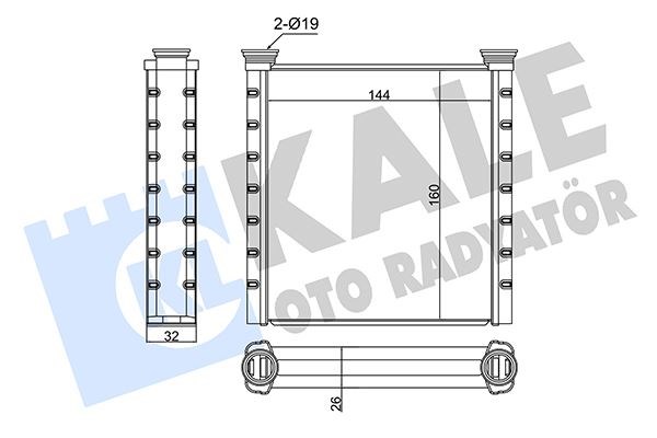 Chevrolet Onix Kalorifer Radyatörü KALE-RADYATOR