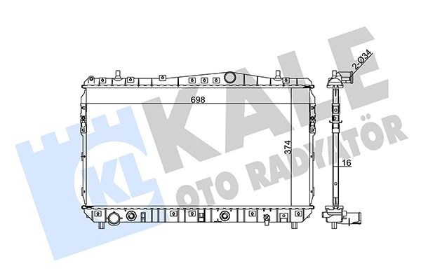 Chevrolet Rezzo Radyatör KALE-RADYATOR