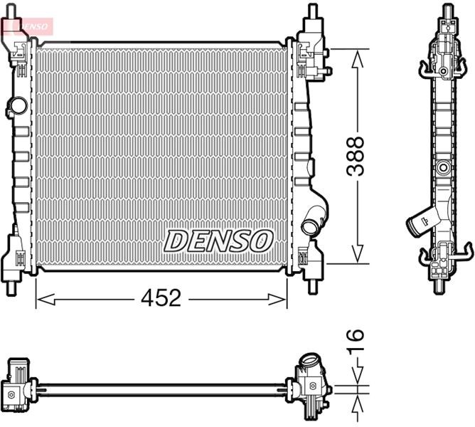 Chevrolet Spark Motor Su Radyatörü DENSO