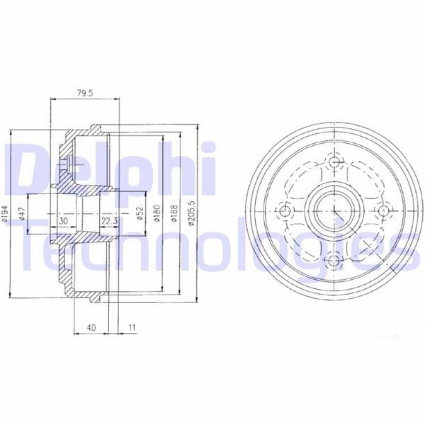Chevrolet Matiz Daewoo Matiz Arka Fren Kampanası DELPHI