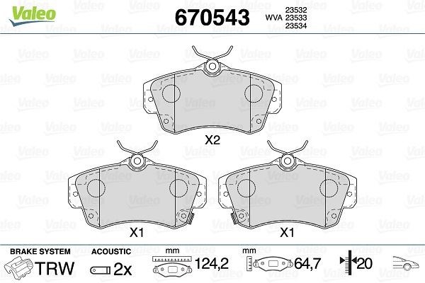 Chrysler Neon 2 Ön Disk Fren Balatası VALEO