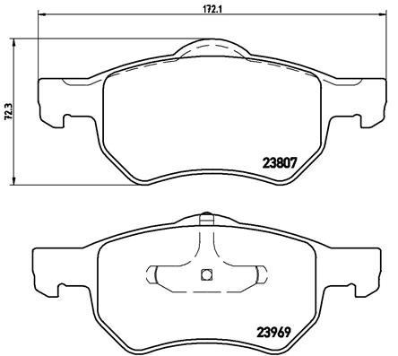Chrysler Low-Met Ön Fren Balatası BREMBO