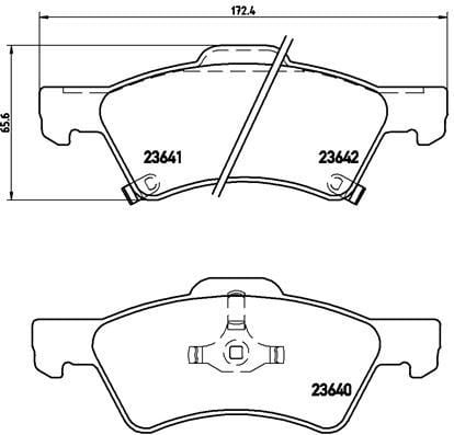 Chrysler Low-Met Ön Fren Balatası BREMBO