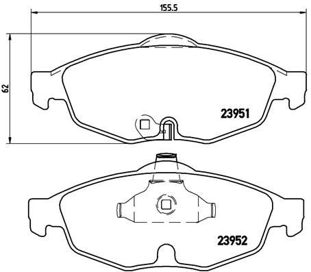 Chrysler Low-Met Ön Fren Balatası BREMBO