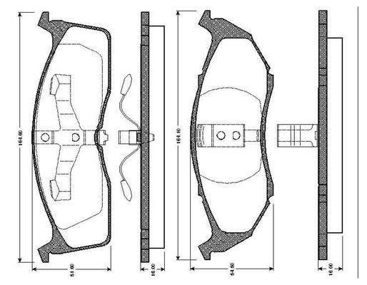 Chrysler 300M Ön Disk Fren Balatası VALEO