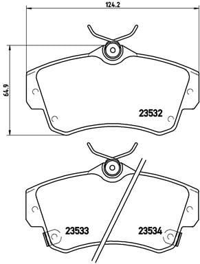 Chrysler Low-Met Ön Fren Balatası BREMBO