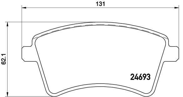 Mercedes Citan Ön Fren Balatası BREMBO