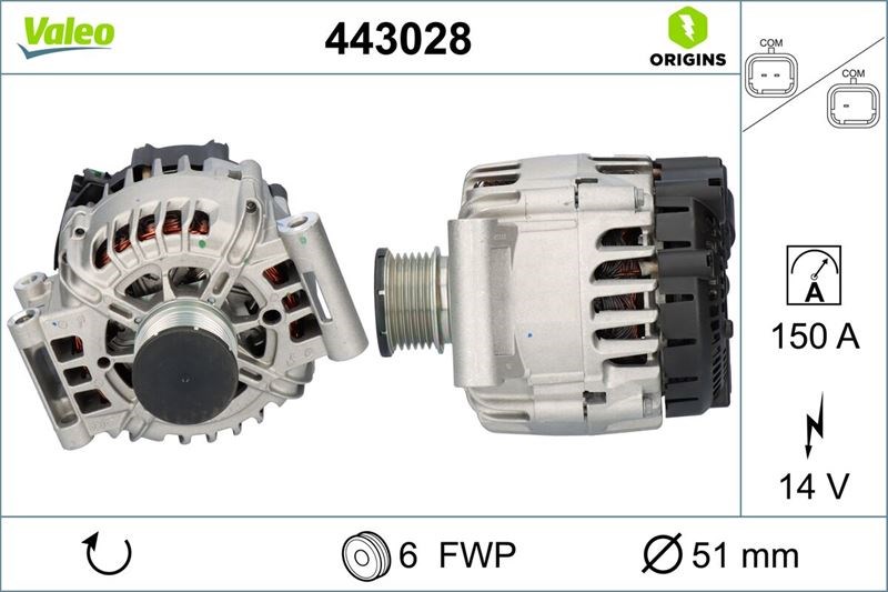 Citroen C4 Picasso II Alternatör VALEO