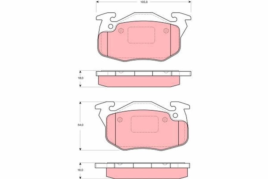 Citroen Saxo Ön Disk Balatası TRW
