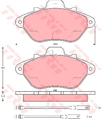 Citroen XM Y3 Ön Aks Disk Balatası TRW