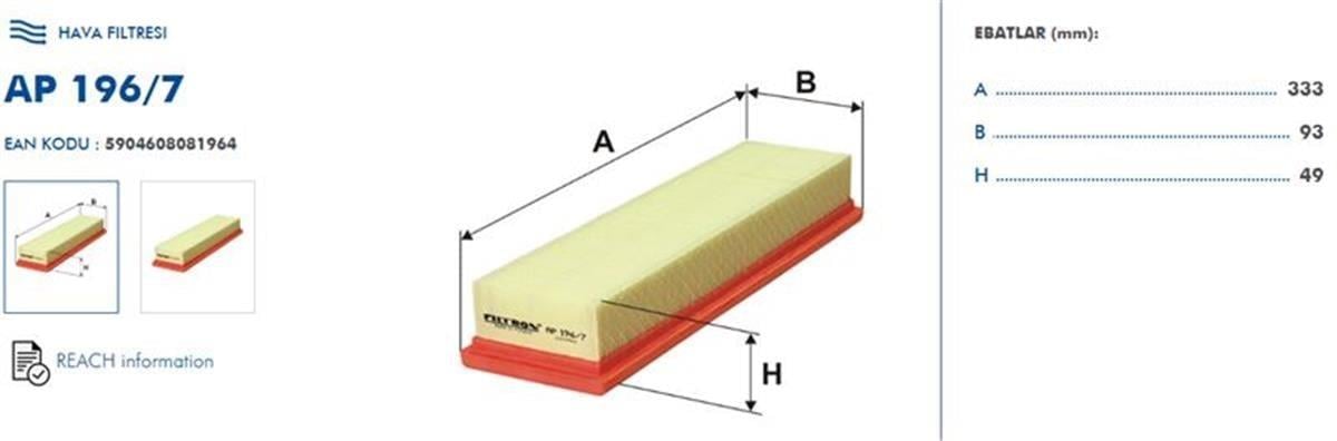 Citroen C3 2 Peugeot 207 1.4 Hava Filtresi Grat 2006-2009